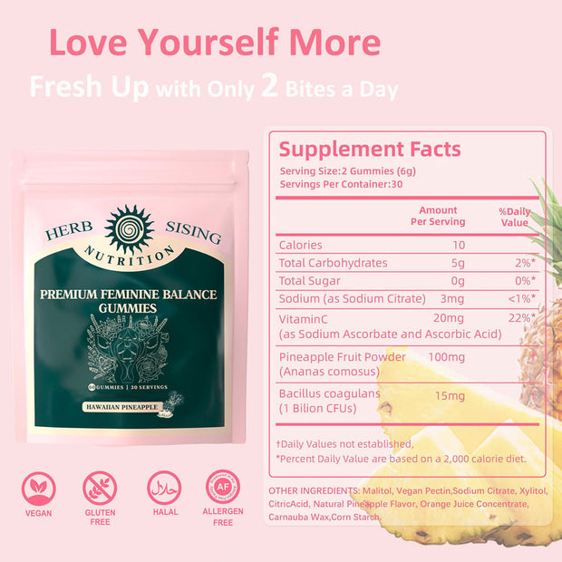 Premium Feminine Balance Gummies For Women&
