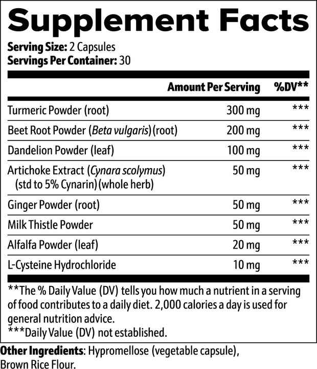 Premium Liver Support Advanced Detox Liver Health Formula